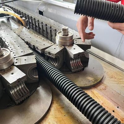 HDPE Corrugated Pipe Extrusion Line Plastic Corrugated Flexible Pipe Machine