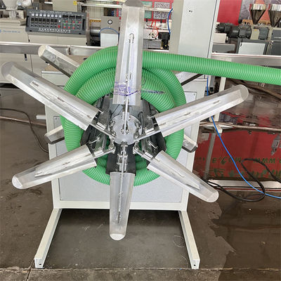 High Speed PE Double Wall Corrugated Pipe Machine Low Noise For Drainpipe