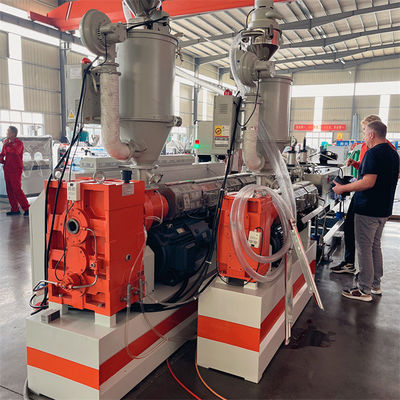 Single Wall Corrugated Pipe Production Machine , PA PE PP PVC Pipe Machinery
