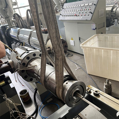 Линия по производству гофрированных труб с двойными стенками со скоростью 5-6 м/мин и одношнековым экструдером