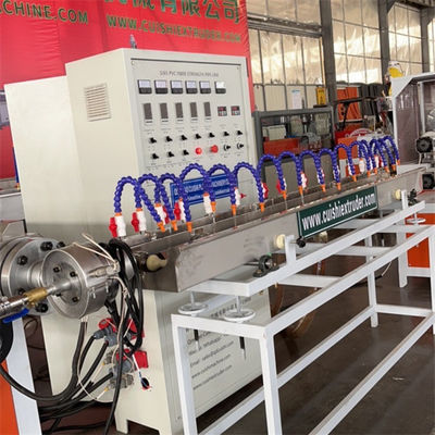 PVC Braided Suction Hose Machine / Fiber Reinforced Plastic Soft Pipe Production Line with PLC Control