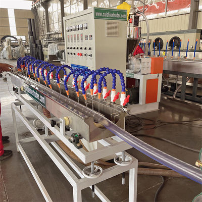 Full Automatic PVC Fiber Braided Hose Extrusion Line / High Pressure Flexible Reinforced Pipe Manufacturing Machine