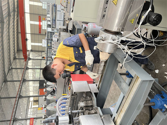 Concentration And Dry Process Single Screw Extruder with 15kw Heating Power and Crushing-before-Mixing