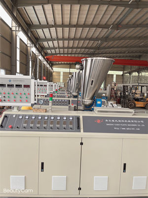 SJSZ80/156 Plastic Twin Screw Co Rotating Extruder PVC Pipe Extrusion Line