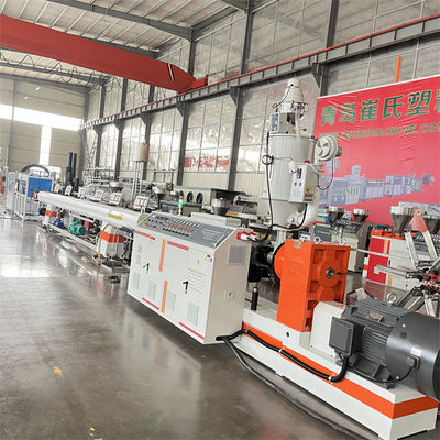 Stainless Steel Plastic Water Supply Line , Plastic Pipe Extrusion Machine