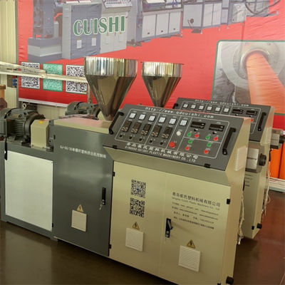 Industrial Single Wall Corrugated Pipe Extruder / Automatic PVC Flexible Pipe Production Line / High Output Spiral Pipe Machine
