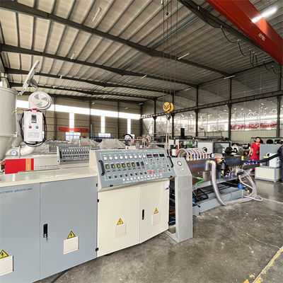 High-Efficiency Single Wall Corrugated Pipe Extrusion Machine / PVC Flexible Conduit Production Line / CPVC Pipe Extruder for Industrial Applications