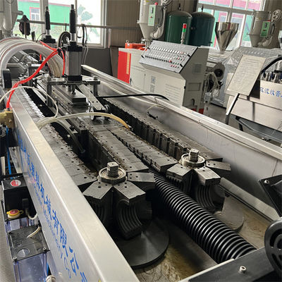Plastic HDPE / PE Corrugated Tube Making Machine Double Wall
