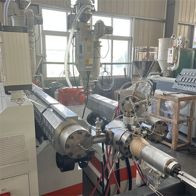 Automatic HDPE UPVC Double Wall Corrugated Pipe Production Line Plastic Underground Drainage Pipe Extruder Machine