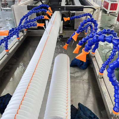 Plastic Corrugated Pipe Production Line Flexible Pipe Electric Conduit Tube Extruder Machinery