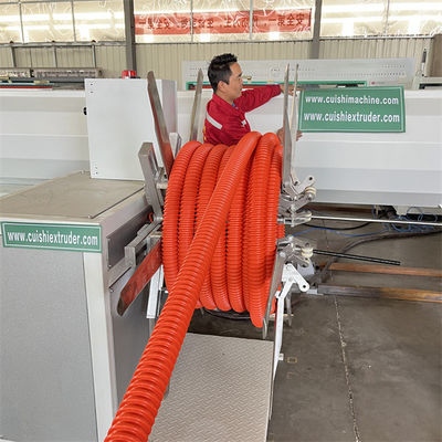 50-200мм Ид Углеродная спиральная гофрированная труба Производственная линия полностью автоматическая