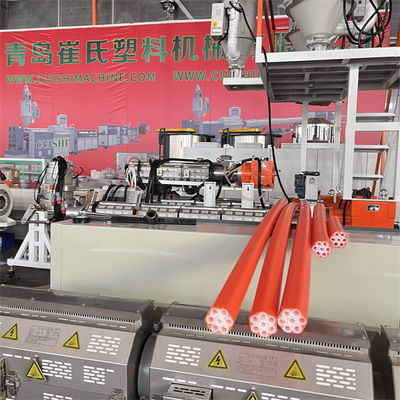 Automatic HDPE COD Silicon Core Bundle Pipe Extrusion Production Line for Fiber Optic Cable Protection