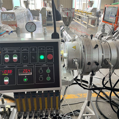 Plastic Water Gas Oil Supply Pipe Tube Extrusion Production Line Single Screw Extruder Pipe Making Machine