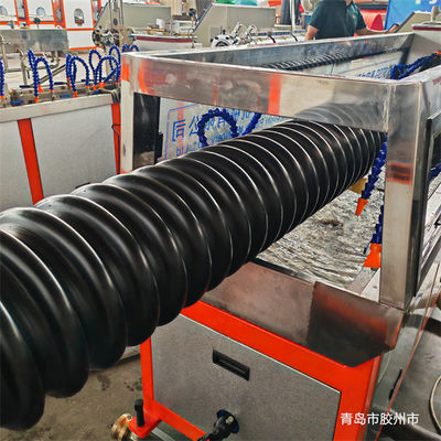 PE PP Spiral Pipe Extrusion Line Water Cooling Way STSG—200 Forming Machine