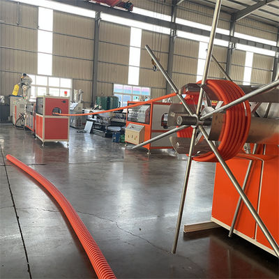 Efficiency Single Or Double Wall Spiral Pipe Production Line Water Cooling