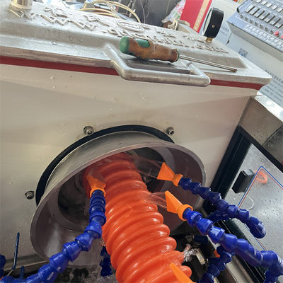 Corrugated Pipe Machine Pe Pipe Production Line With Single Screw Extruder