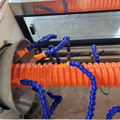 Single Wall Corrugated Cable Duct Production Line With 75mm Single Screw Extruder