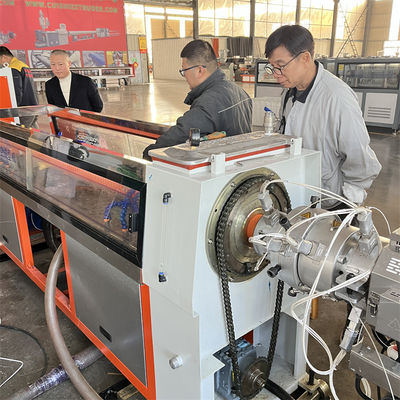 80-1000 Kg/H Corrugated Pipe Machine Plastic Extrusion Machinery With Single Screw Extruder