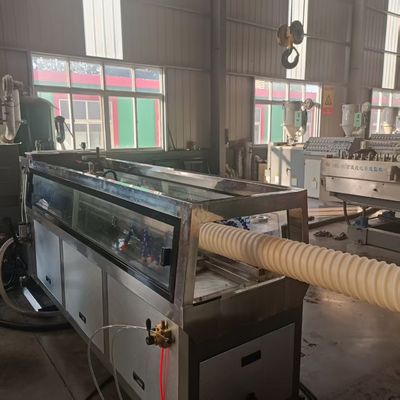 380V 50HZ Power Supply HDPE Carbon Spiral Pipe Machine With Water Cooling Way