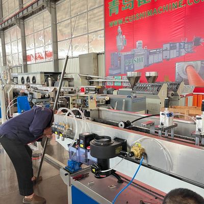 High Speed PE PP PVC Single Wall Corrugated Pipe Hose Tube Extrusion Production Making Machine Line