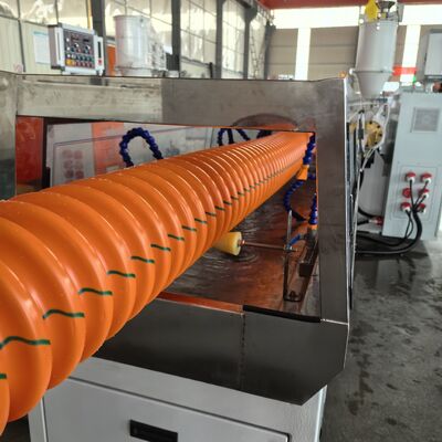 Automatic HDPE Carbon Corrugated Spiral Pipe Extrusion Machine Cable Duct Tube Production Plant