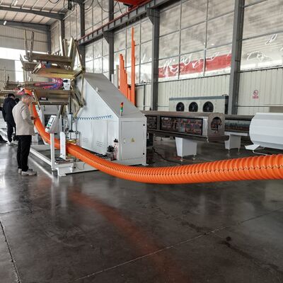 Industrial PE HDPE Carbon Spiral Pipe Making Machine Plastic Telecommunication Duct Extrusion Line