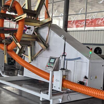 Automatic PE Carbon Corrugated Spiral Pipe Manufacturing Machine HDPE Cable Duct Extrusion Line
