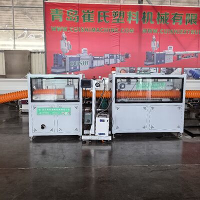 PE HDPE Carbon Spiral Conduit Pipe Extrusion Machine Helical Corrugated Tube Manufacturing Production Line