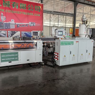 PE Carbon Spiral Electrical Conduit Pipe Making Machine Single Screw Plastic Extrusion Production Line