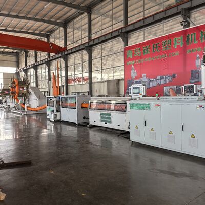 Automatic PE / HDPE Plastic Carbon Spiral Corrugated Pipe Making Machine with Stable Output and Continuous Winding System