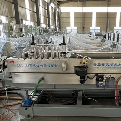 Automatic Single Wall Corrugated Pipe Extruder for PVC PE Air Ventilation Duct Tube Manufacturing Line