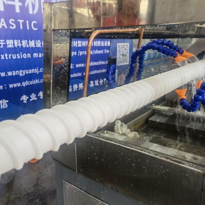 HDPE Prestressing Corrugated Pipe Production Line / Spiral Tube Extruder Machine