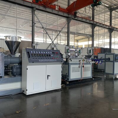 Industrial PE HDPE Prestressed Spiral Pipe Extruder Plastic Reinforced Drainage Pipe Production Machine