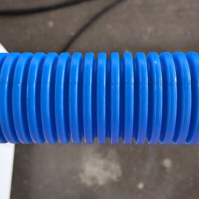 High Speed PE PP PVC Single Wall Corrugated Pipe Extrusion Line Plastic Flexible Electrical Conduit Tube Making Machine