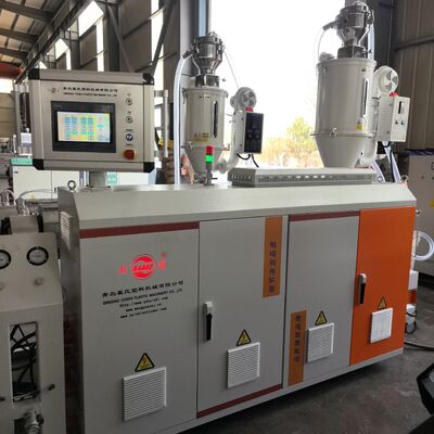 High Efficiency PVC/HDPE Double Wall Corrugated Pipe Extrusion Line for Ventilation Duct / Fresh Air Pipe Making Machine
