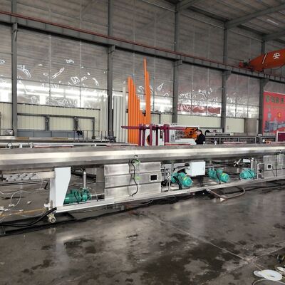 Single Screw PE Pipe Making Machine / Plastic Extruder for Water and Gas Pipes / High Performance PE Pipe Line
