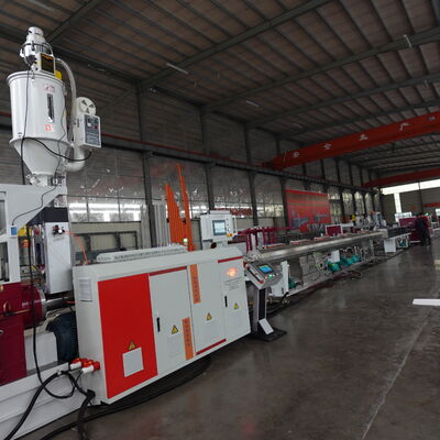 PE HDPE LDPE Pipe Extrusion Machine Single Screw Line for Water Gas Oil Supply Pipes